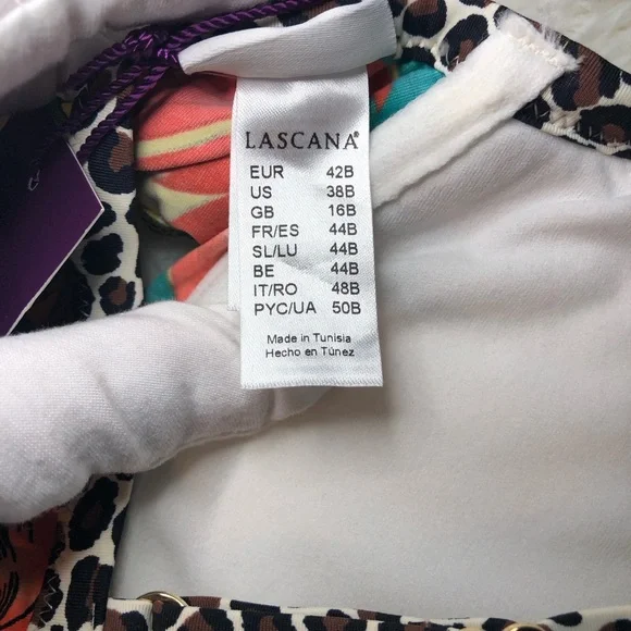 LASCANA Tropical Floral Bikini Top - Picture 14 of 16